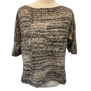 Gotha Italy Women's Knit Sweater Wool Alpaca Mohair Blend‎ Textured Top